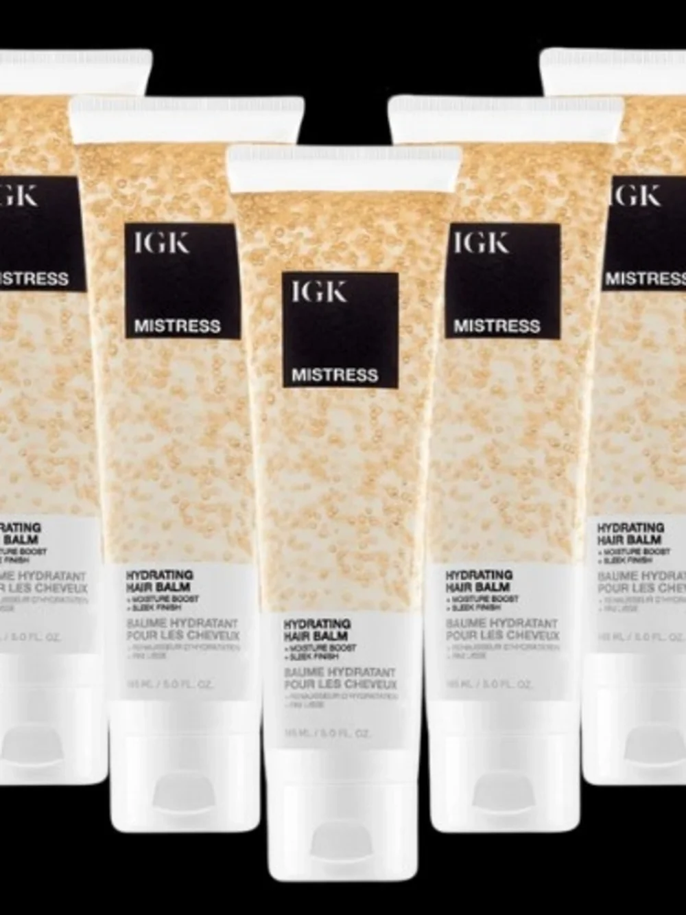 5 PACK-IGK Mistress Hydrating Hair Balm - Pearly Gold Tube
